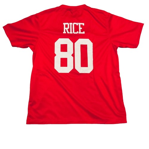 RARE Vintage 90s Nike San Francisco 49ers Jerry Rice #80 Shirt Sz