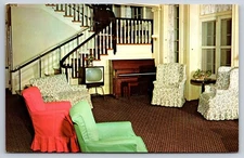 Mary J Drexel Home Bala-Cynwyd Pennsylvania Vintage Postcard Living Room