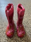 Agatha Ruiz de la Prada Girls Pink Hearts Rain boots Size 1 GUC — photo 2