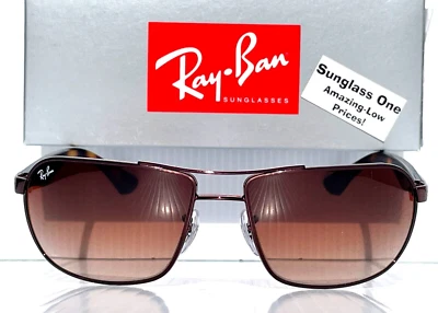 Ray ban Bronze Tortue UV Protection Pente Lunettes de Soleil RB3492 014/85 - Photo 1/4