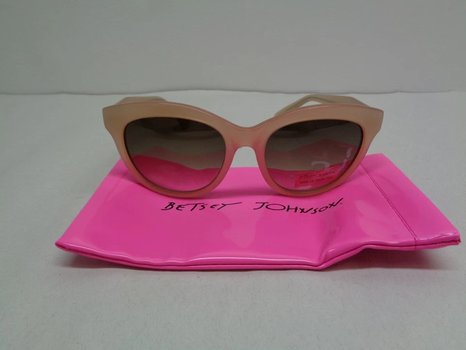 Gafas de sol Betsey Johnson BJ164128 BRILLO desnudas nuevas para mujer Foto 2 de 4