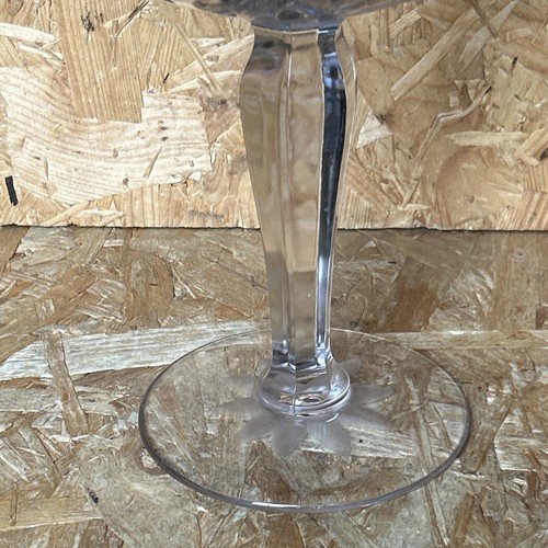 Vintage Pressed Floral Crystal Glass Compote Footed Sweet Candy Dish Bowl 21.5cm - Picture 7 of 10