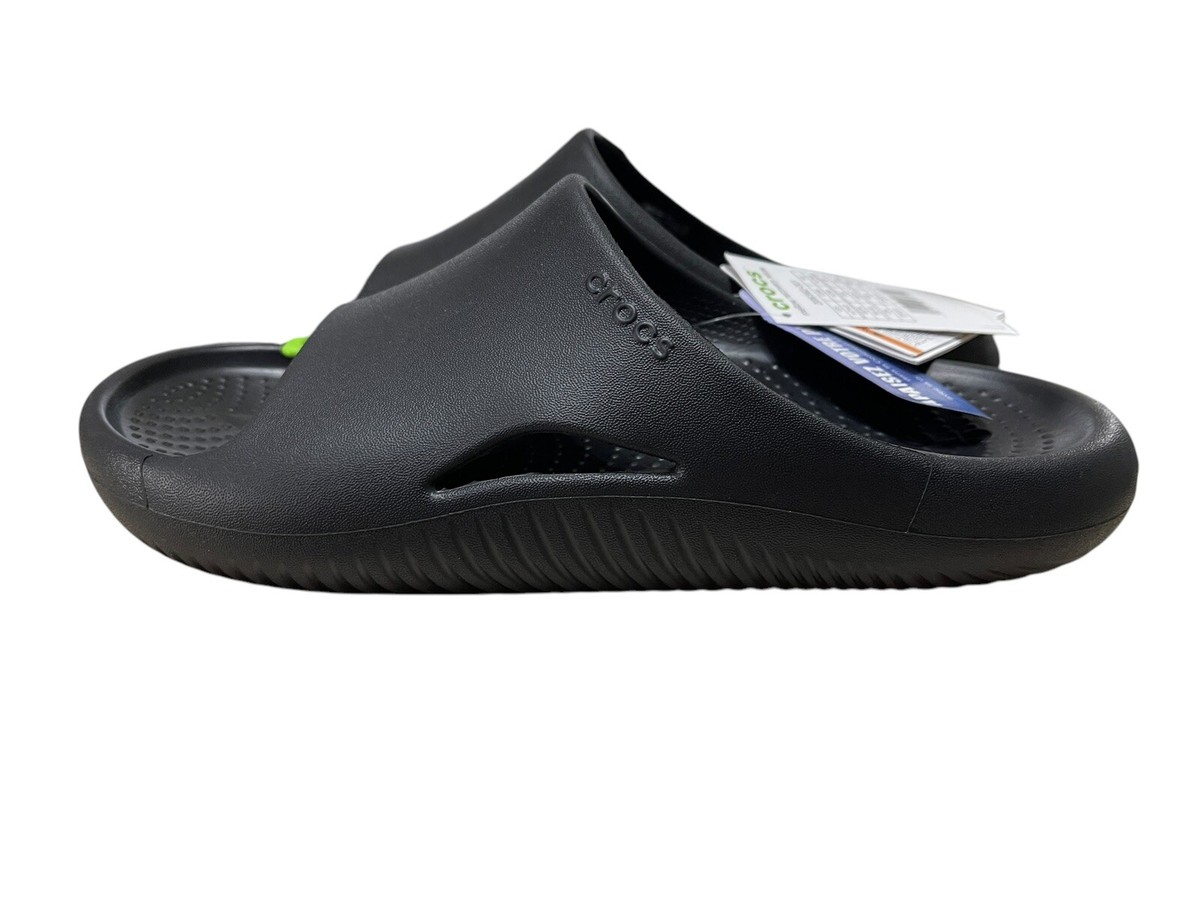 Crocs Mellow Recovery Slides Black Men’s 7 Women’s 9 Comfort Sandals 208392 NEW Men main image 3
