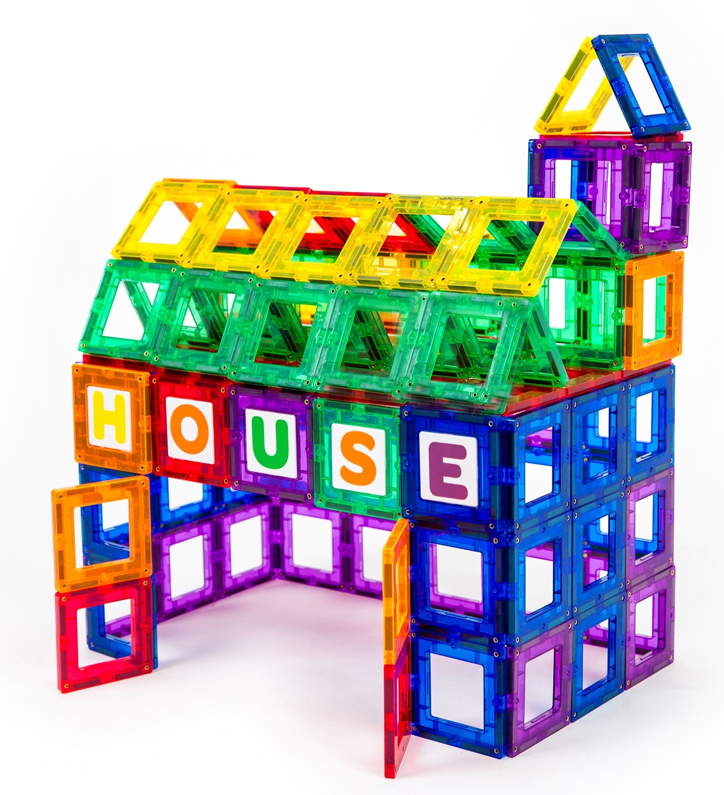 Playmags 36 PC Magnetic Set - Letters and Numbers Educational Clickins