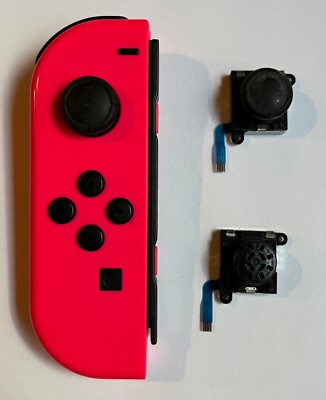 Nintendo Switch Joy Con Controller LEFT HAND LH NEON Pink GENUINE OEM  JoyStick