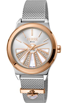 FERRE Milano edle Damenuhr  Milanaisearmband  32mm  FM1L125M0091