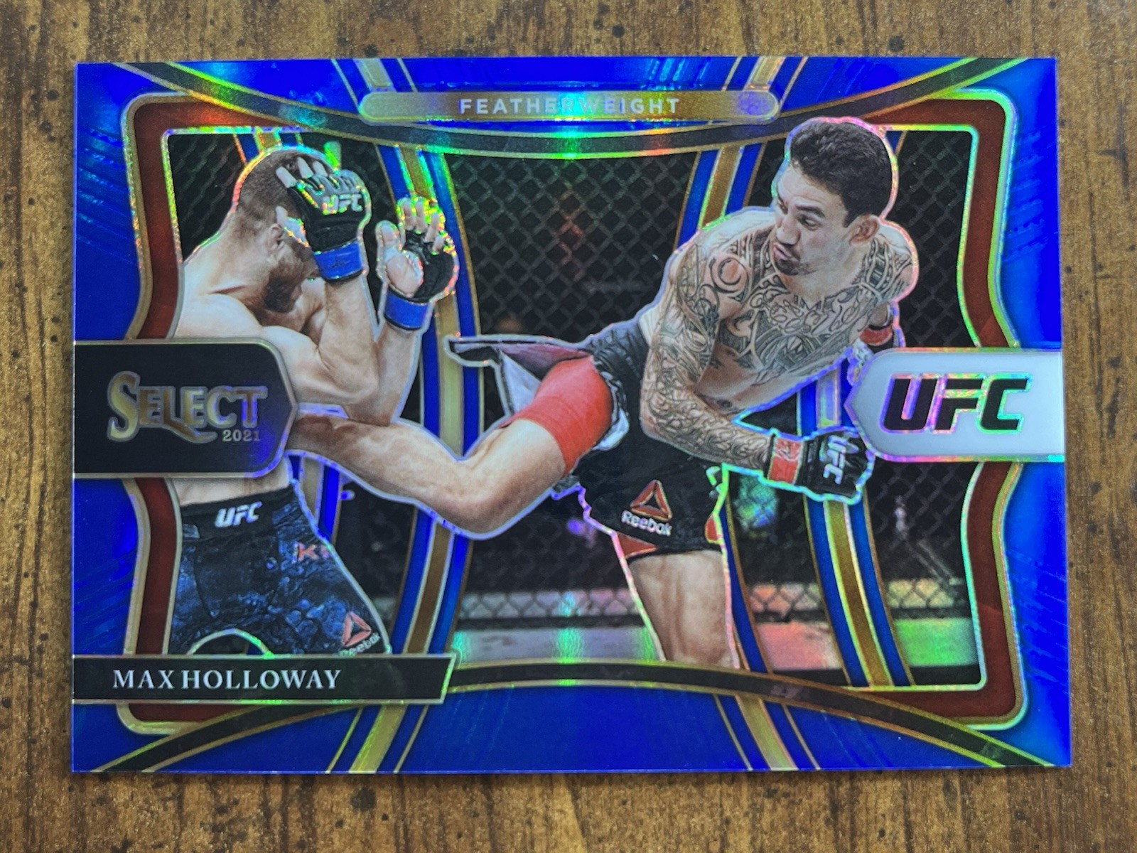 Max Holloway 2021 Select Premier True Blue Prizm /49 #170 UFC Champ 🇺🇸🤙🏻🥊🥋