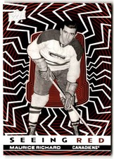 Maurice Richard 2023-24 Upper Deck Seeing Red Silver #SR-85 Montreal Canadiens