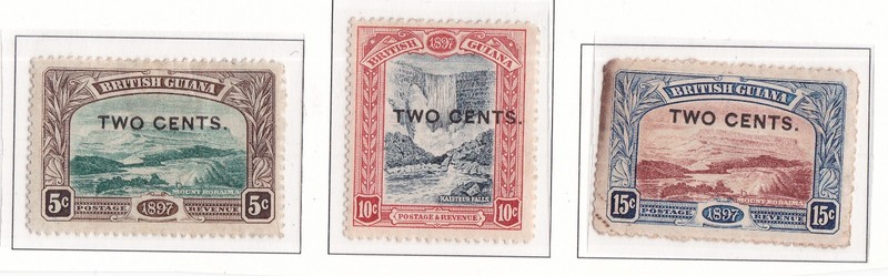 BRITISH GUIANA  ^^^^^1899   hinged  CLASSICS set   hcv @dco4296buya