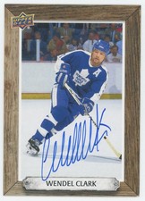 2024-25 Upper Deck Engrained Icons Beehive Portrait Signatures Wendel Clark SP