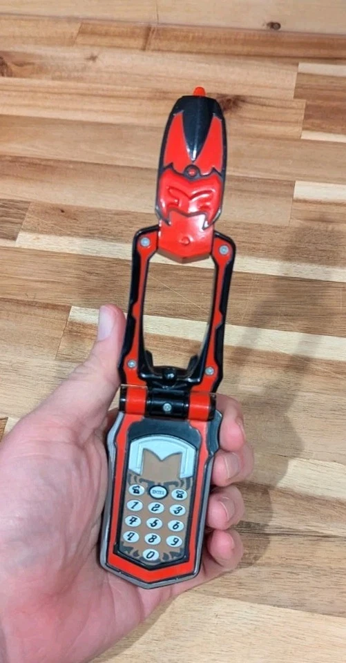 Bandai Power Rangers Mystic Force Magiranger Red Magi 2005 teléfono Morpher juguete Foto 4 de 4