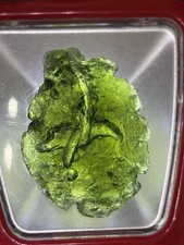 Moldavite 10.12G Drop Shape Bright Green Color Natural Tektite Velky Chlum