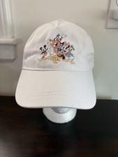 Minnie Mouse Hat Cap Strap Back Womens White Disney Family Mickey