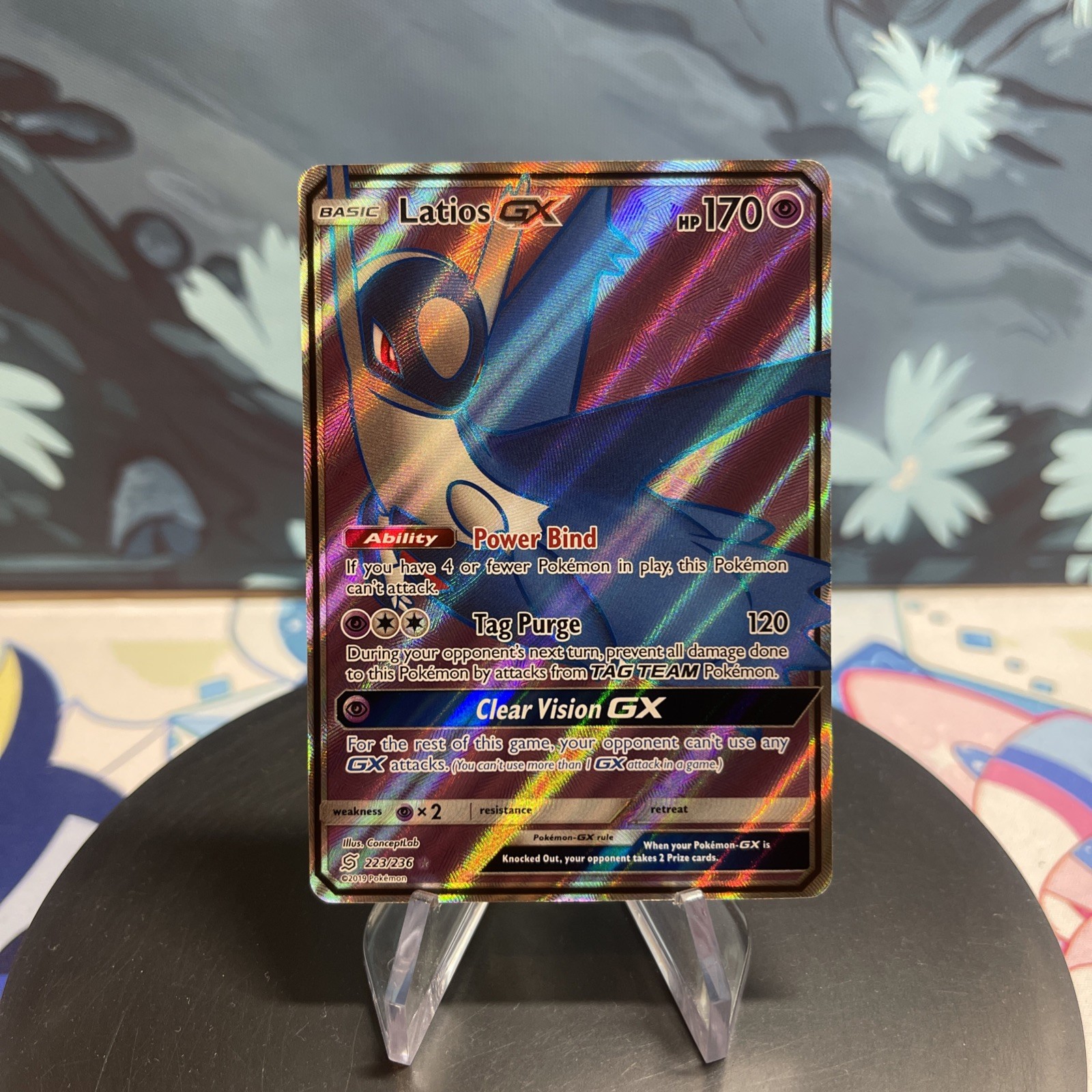 Pokemon Latios GX | 223/236 | Unified Minds | Full Art | NM