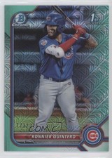 2022 Bowman Chrome Prospects Mega Box Aqua Mojo Refractor Ronnier Quintero 0zc5