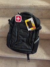 SwissGear Travel Tech Pro Laptop Backpack 16" ScanSmart TSA Black NWT Brand New