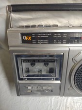BoomBox QFX J-24U, 4-Band Radio/Cassette Deck/Recorder ,Boombox