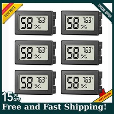 6 Pack Mini Hygrometer Indoor Humidity Meter, Small Digital Thermometer Humidity
