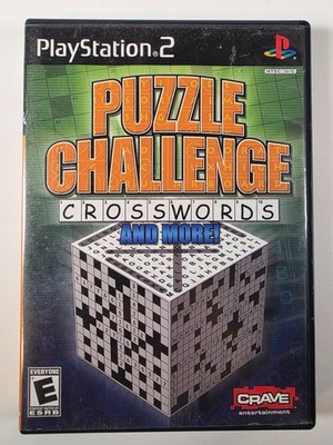 Puzzle Challenge Crosswords and More PS2 PlayStation 2 CIB Complete Tested