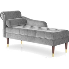 Samt Sofa Chaiselongue Lounge Sofa Couch Schlafcouch Wohnzimmer Schlafzimmer ...