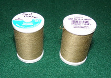 Dual Duty All Purpose Polyester Thread, 250 yards, Dark Khaki 8450 