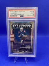 TOM BRADY 2020 Panini Absolute Fantasy Flashback Foil Insert #FFTB PSA 9 Patriot