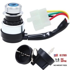 5 Wire 5 Pin Ignition Key Switch Replacement Fit for 50cc 70cc 90cc 110cc