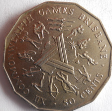 1982 AUSTRALIA 50 CENTS - Excellent Coin - FREE SHIP - Bin #348