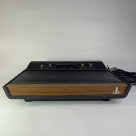 Atari 2600 4-Switch Woodgrain Console LOT w/ 3 Games, Joystick, Paddles & Coax