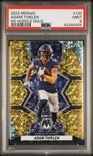 2022 PANINI MOSAIC #130 ADAM THIELEN NO HUDDLE GOLD 10/10 POP 1 🔥🔥🔥