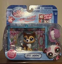 Littlest Pet Shop Pet Nook Hat Boutique G7 #178 Brown Sheppard Dog, New LPS
