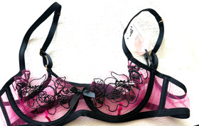 AGENT PROVOCATEUR Lindie Demi-cup bra 34A New