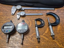 Mitutoyo, SPI and Starrett Precision measuring tools calipers and drop...
