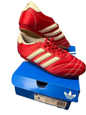 adidas Taekwondo Better Scarlet W Women's Red Off White Lace Up Sneakers JS4044