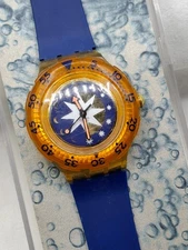 Vintage Swatch, Scuba 200, 1992, SDK112 Golden Island, Swiss Divers Watch