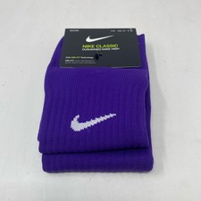 Nike Classic II Knee-High Soccer Socks Court Purple/White Youth XS