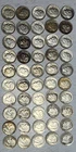 Lot of 50 90% silver 1940’s-1964 Roosevelt dimes (LotA)