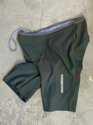 BRANDT-SORENSON® Running Rib Knit Pro 9" Half Tights USA- Forest S, M, L +merino