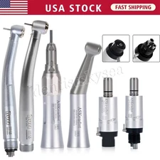 Dental Fiber Optic High Low Speed Straight/Air Motor/Contra Angle Handpiece 2/4H