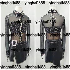 New figure skating dress Y0110--Black
