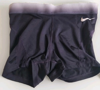 Official Nike Women's Purple Pro Compression Moisture Wicking Shorts Size Small