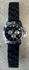 Orologio Uomo GUESS W10104G1 Quadrante Nero 42mm Quarzo Data Giorno 50M Cinturino Gomma