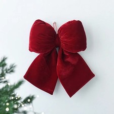 1pc Christmas velvet bow decoration, Christmas tree decoration, wedding decorati