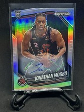 2024-25 Panini Prizm Black Jonathan Mogbo Silver Prizm Auto RC