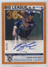 2020 Topps Big League Big League Orange 4/99 Brandon Lowe #BLA-BL Auto 0x0k