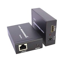 HDMI LAN Extender Over CAT 5E CAT 6 RJ45 UP to 200FT 1080P with 2 AC Adapters