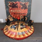 Vintage Mattel Blackbird Pie Tin Toy Music Maker Pop Up Crank 1950s