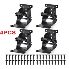 4x Folding Table Chair Leg Hinges 90 Degree Self-Locking Bracket Hinge Hardware