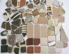 sea glass from Japan Surf-Tumbled Beach Glass pottery tile