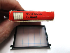 Mamiya Grid Focusing Screen 3 checker FOR M645 MODELS. MINT WITH BOX. 1.